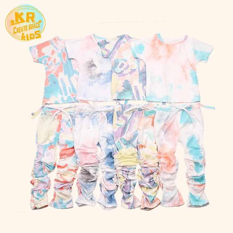 2021 new fashion children clothes set tie dye baby t-shirt outfit long stacked pants kid girl's set, Picture shows
2021 new fashion children clothes set tie dye baby t-shirt outfit long stacked pants kid girl's set, Picture shows
