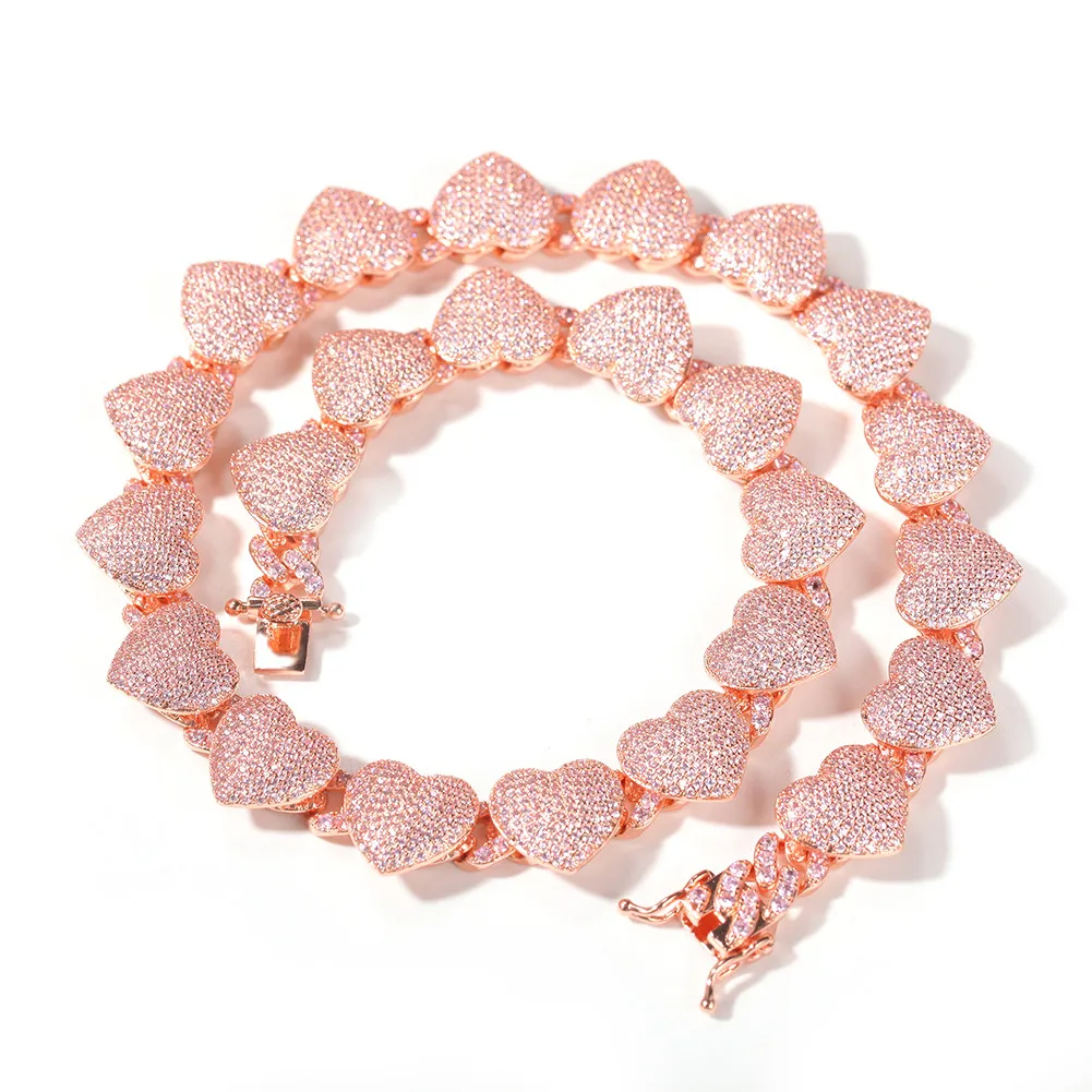 9mm Cuban Chain Heart Iced Out Shiny CZ Bracelet Choker Necklace Full Cubic Zirconia Charm Hiphop Jewelry Cuban Link Chain
9mm Cuban Chain Heart Iced Out Shiny CZ Bracelet Choker Necklace Full Cubic Zirconia Charm Hiphop Jewelry Cuban Link Chain