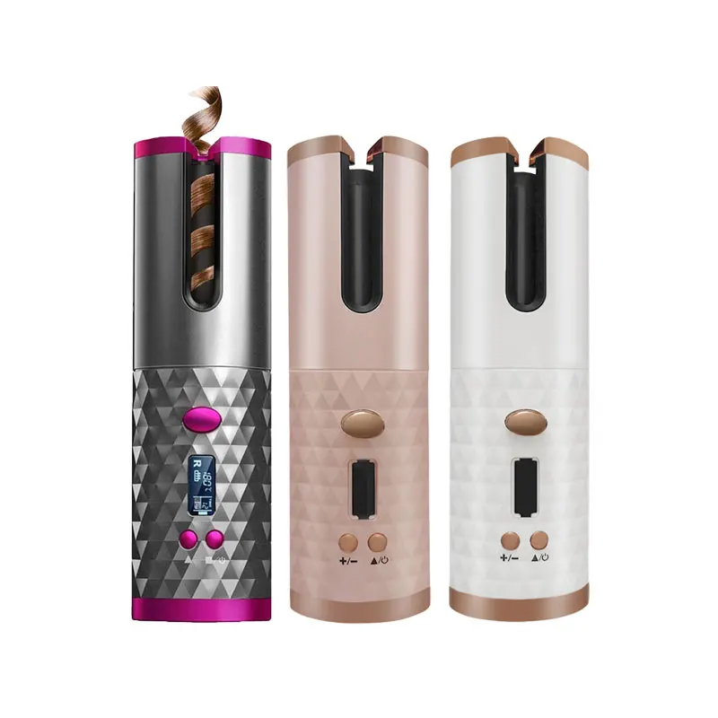 Fast Heating Hair Styling Tools USB Portable Auto Rotating Cordless Hair Curler with Power Bank
Fast Heating Hair Styling Tools USB Portable Auto Rotating Cordless Hair Curler with Power Bank