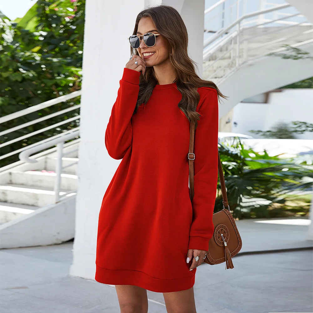 12 Colors Plus Size Women Fall Winter Fashion Long Sleeve Dress Woman Casual Shirt Dresses
12 Colors Plus Size Women Fall Winter Fashion Long Sleeve Dress Woman Casual Shirt Dresses
