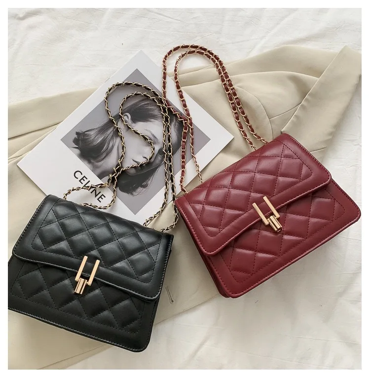 Hot Sell Chain Crossbody Bag PU Leather Handbags For Women High Quality Fashion Single Shoulder Messenger Bag, Gray, white, black, red, khaki
Hot Sell Chain Crossbody Bag PU Leather Handbags For Women High Quality Fashion Single Shoulder Messenger Bag, Gray, white, black, red, khaki