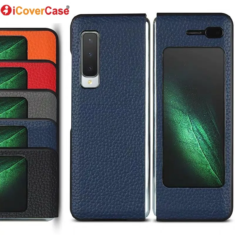 iCoverCase for Samsung Galaxy Fold 5G Case Flip Cover Genuine Leather Case for SM-F900F Full Protective Covers Coque Fundas, Black, navy blue, gray, orange, red
iCoverCase for Samsung Galaxy Fold 5G Case Flip Cover Genuine Leather Case for SM-F900F Full Protective Covers Coque Fundas, Black, navy blue, gray, orange, red