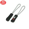 Jiayang textured rubber grip and durable nylon cord Zipper Pulls