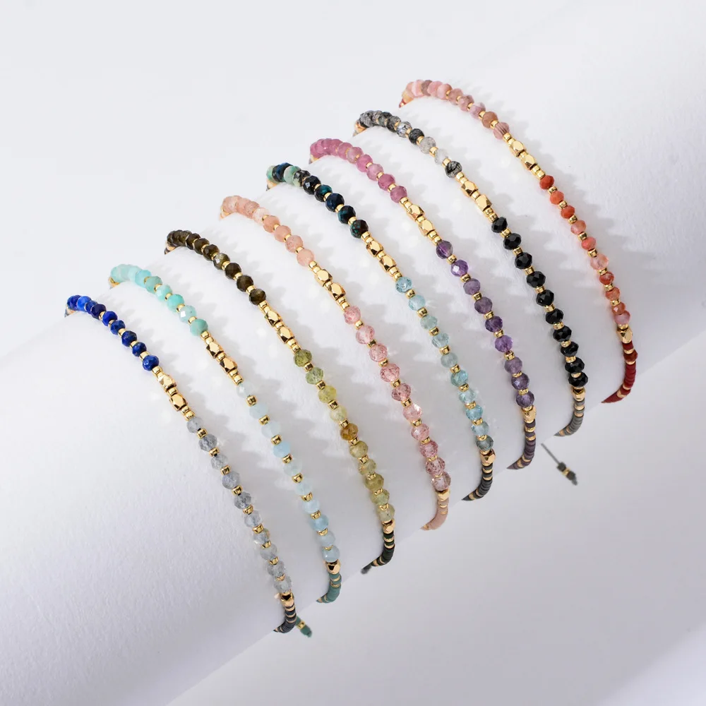 Popular Multi Color Miyuki Beads Bracelet Adjustable Handmade Woven New Natural Stone Beaded Bracelets, As pictures
Popular Multi Color Miyuki Beads Bracelet Adjustable Handmade Woven New Natural Stone Beaded Bracelets, As pictures