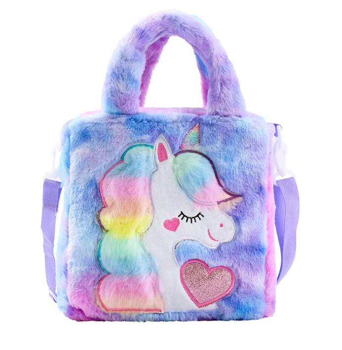 New cartoon embroidered plush shoulder bags cute girl child handbags unicorn girl cross-body bags
New cartoon embroidered plush shoulder bags cute girl child handbags unicorn girl cross-body bags