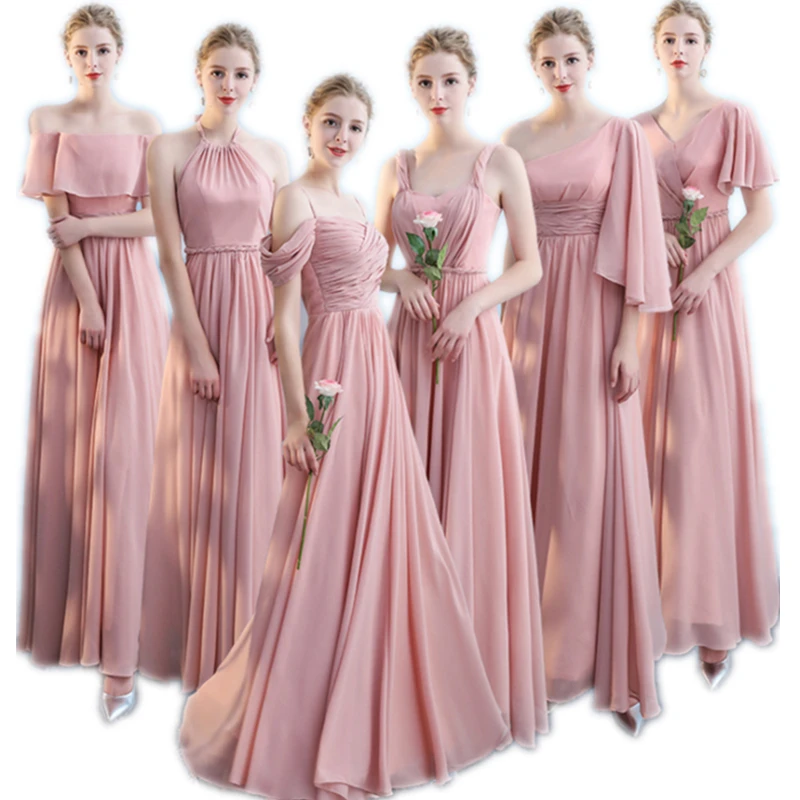 Chinese Supplier Six Types Chiffon Off Shoulder Bridesmaid Dress Blue 2021 New Arrive Fashion High Quality Elegant For Woman, Black,others colors could be customized
Chinese Supplier Six Types Chiffon Off Shoulder Bridesmaid Dress Blue 2021 New Arrive Fashion High Quality Elegant For Woman, Black,others colors could be customized