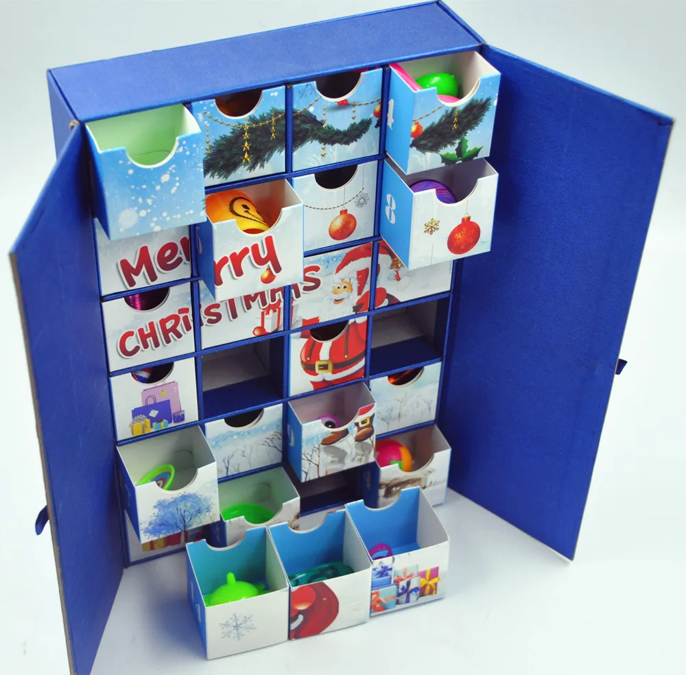 wholesale toys christmas cardboard gift box candy custom santa