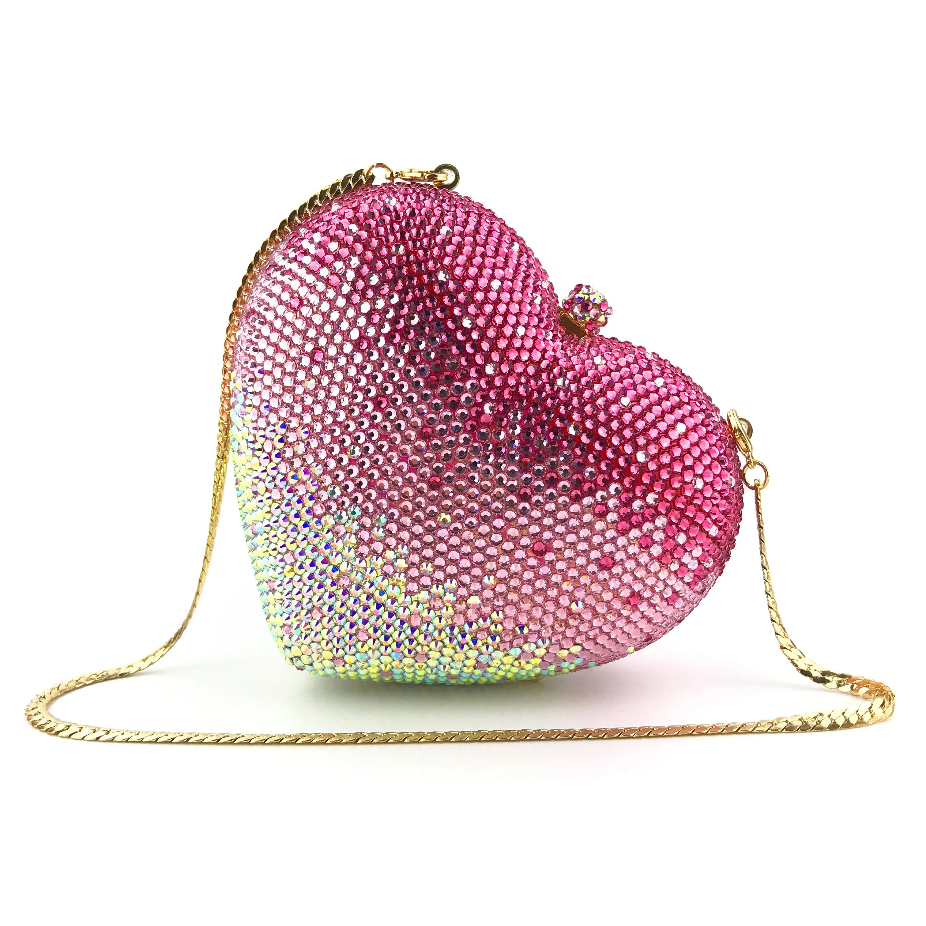 OC4139 Evening clutch mix colors sparkle heart crystal style clutch bag, Multi,or custom any color
OC4139 Evening clutch mix colors sparkle heart crystal style clutch bag, Multi,or custom any color