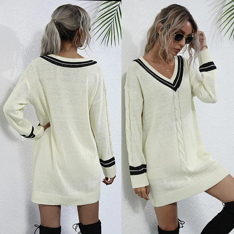 2021 Twist Knitted Sweater Long Women V-neck Knitted Jumpers Casual Long Sleeve Sweaters for Women Fashion Pullover New Arrival
2021 Twist Knitted Sweater Long Women V-neck Knitted Jumpers Casual Long Sleeve Sweaters for Women Fashion Pullover New Arrival