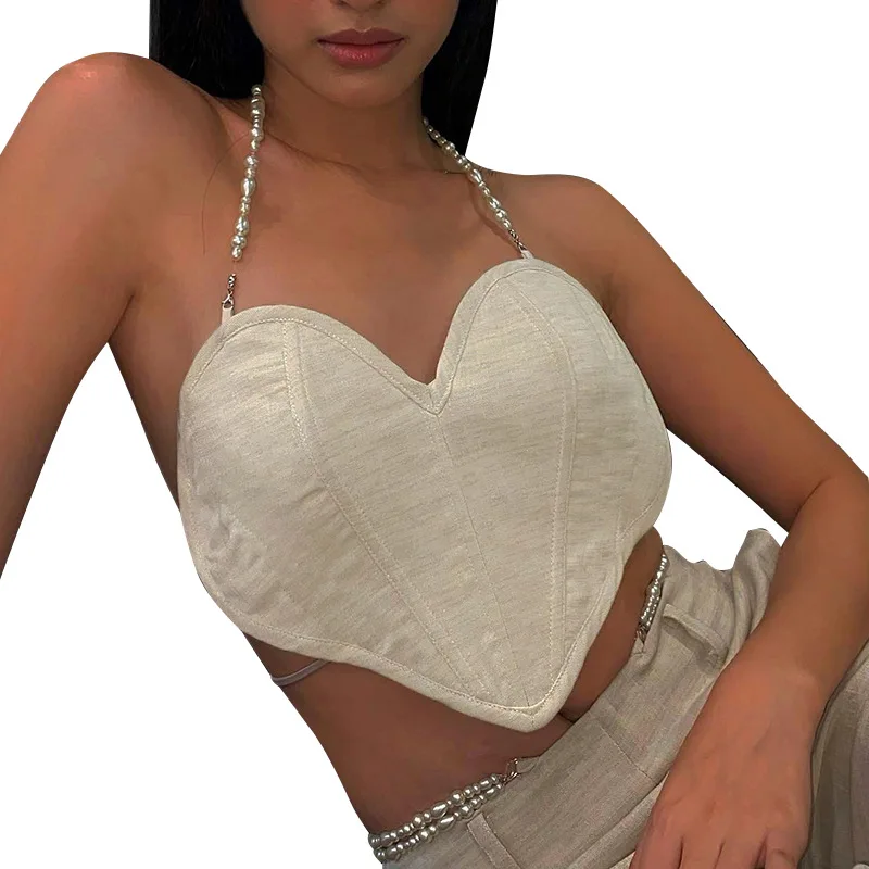 Women's 2022 Summer New Halter Neck Heart-shaped Tube Top Backless Sexy Vest T-shirt Top
Women's 2022 Summer New Halter Neck Heart-shaped Tube Top Backless Sexy Vest T-shirt Top
