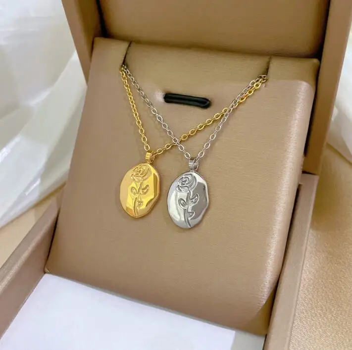 Personalised design rose Necklace for Women Gold-plated Charm Big flower Stainless Steel women Pendant Jewelry Accessories Gift
Personalised design rose Necklace for Women Gold-plated Charm Big flower Stainless Steel women Pendant Jewelry Accessories Gift
