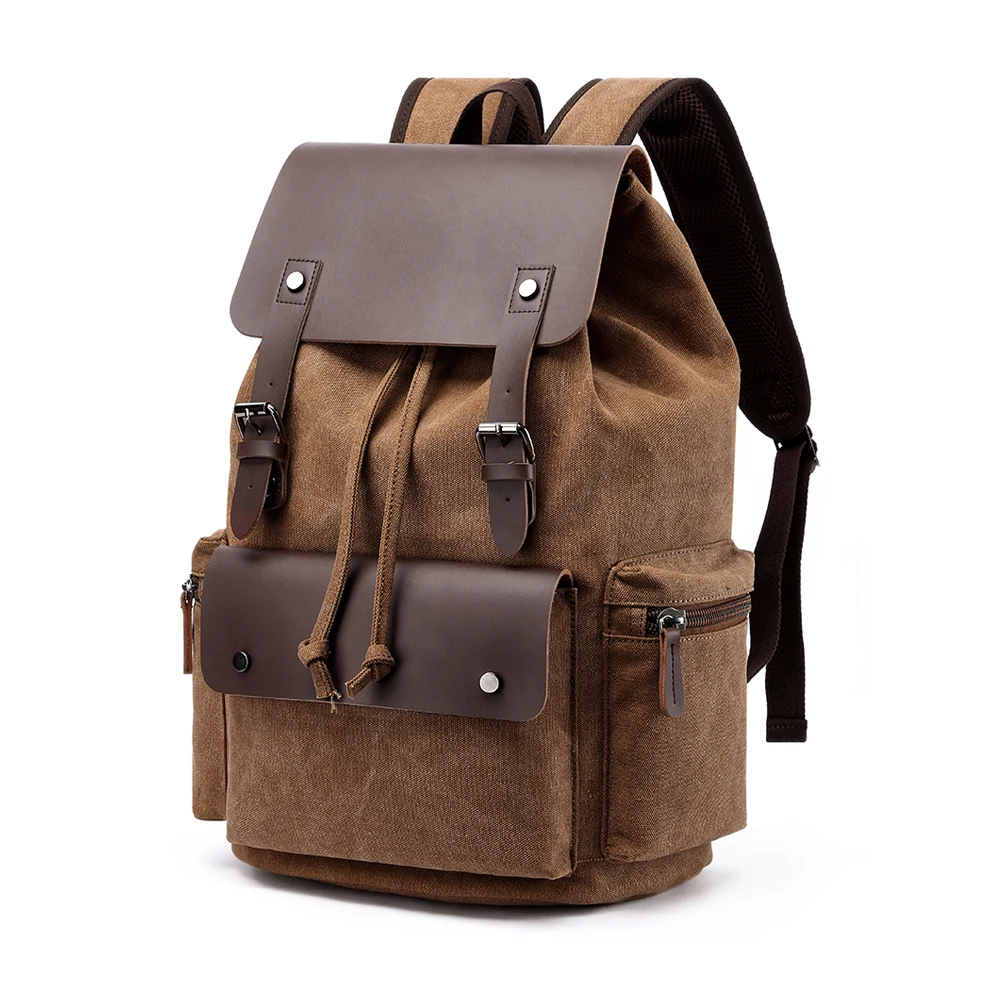 Customized Coffee vintage back pack male drawstring rucksack hipster canvas and leather backpack for men, Khaki, black,coffee,army green any other
Customized Coffee vintage back pack male drawstring rucksack hipster canvas and leather backpack for men, Khaki, black,coffee,army green any other