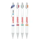 High quality brand Advertising Promotional Personalized logo ballpen ballpoint pen with metal clip