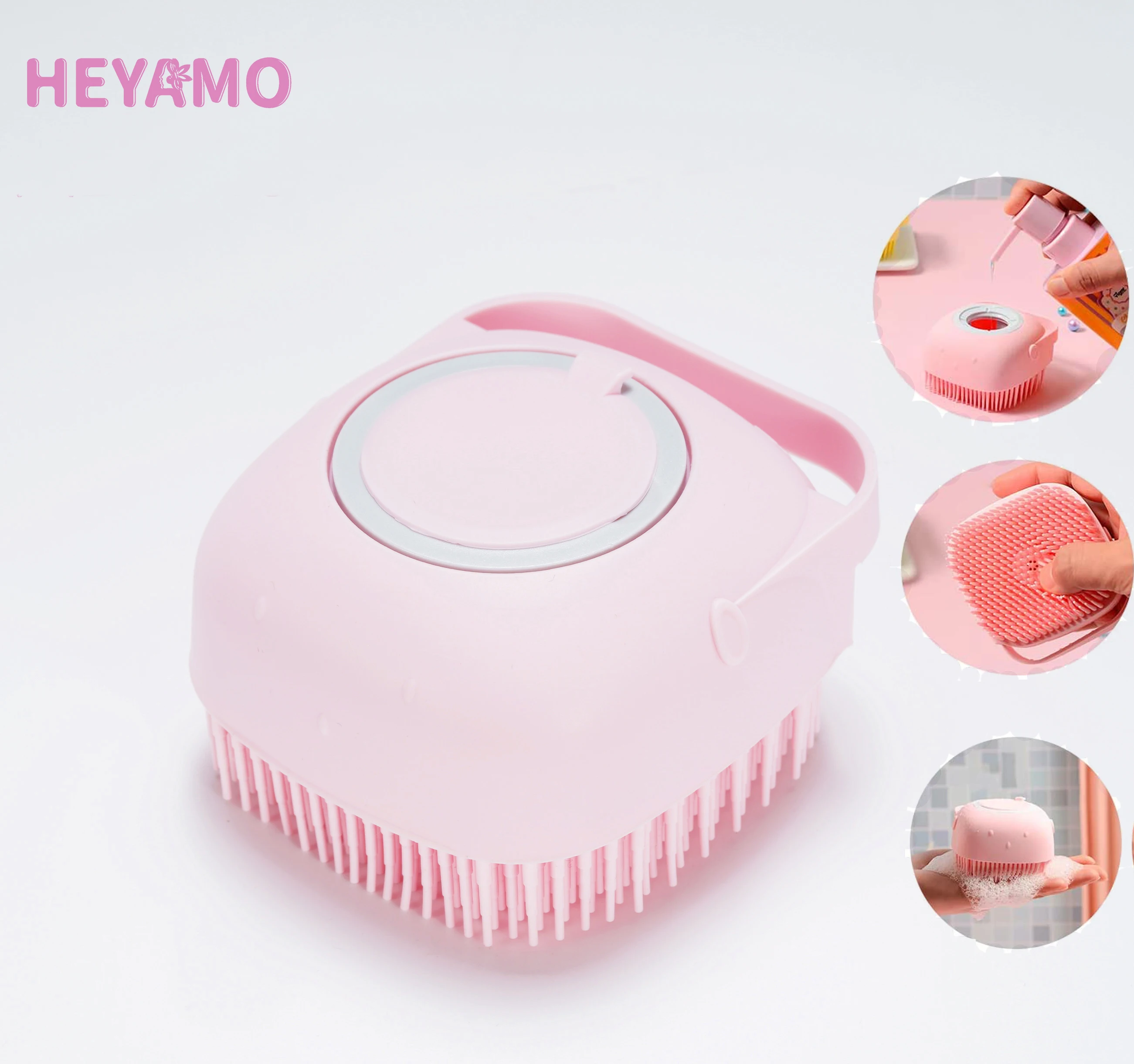 HEYAMO China Cleaning Products Silicone Bath Body Brush Exfoliating Soap Dispenser Liquid Hair Scalp Massager Brush Scrubber
HEYAMO China Cleaning Products Silicone Bath Body Brush Exfoliating Soap Dispenser Liquid Hair Scalp Massager Brush Scrubber