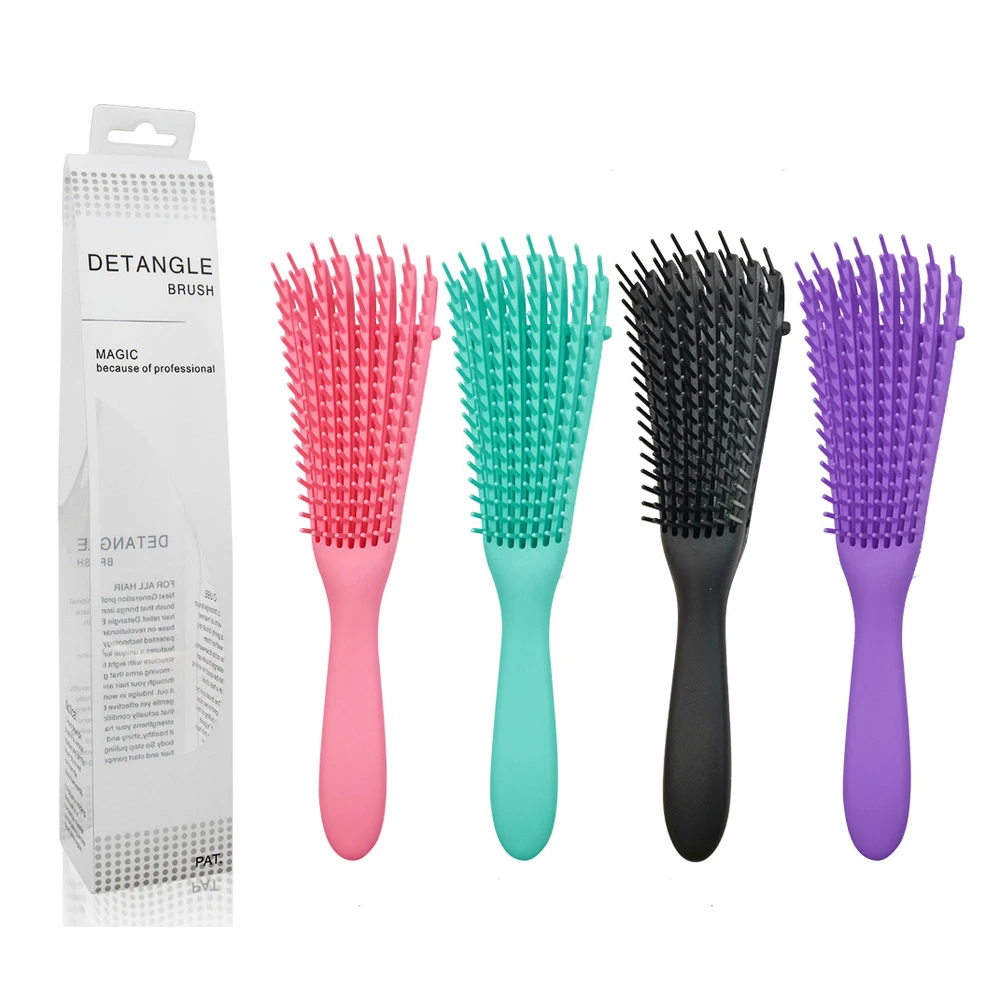Custom Logo Hair Detangling Brush with PVC Box Pack for Natural Black Hair Women Professional Detangle Brush For Hair
Custom Logo Hair Detangling Brush with PVC Box Pack for Natural Black Hair Women Professional Detangle Brush For Hair