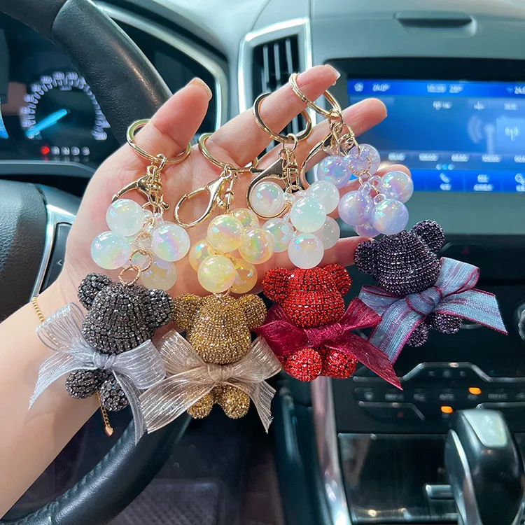 Rhinestone Accessories Girl Ball Bag Hanging Pendant Bear Keyring Diamond Cartoon Crystal Bear Keychain
Rhinestone Accessories Girl Ball Bag Hanging Pendant Bear Keyring Diamond Cartoon Crystal Bear Keychain