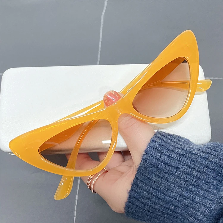 Vintage Ladies Small Cat Eye Sunglasses Custom Logo Trend Leopard Orange Frame Cute Women Sun Glasses Gafas de sol, 9 colors
Vintage Ladies Small Cat Eye Sunglasses Custom Logo Trend Leopard Orange Frame Cute Women Sun Glasses Gafas de sol, 9 colors