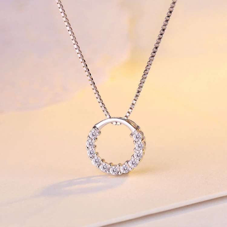 Fashionable Temperament Circle Clavicle Chain Ring Set Diamond Pendant Necklace Woman
Fashionable Temperament Circle Clavicle Chain Ring Set Diamond Pendant Necklace Woman