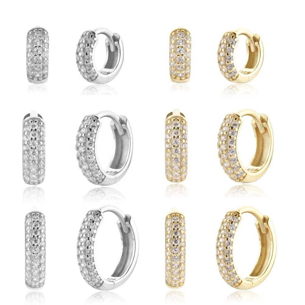 FUAMAY Punk Rock Three Rows Diamond Wide Faced Earrings Oversized Wide Hoop Earrings Gold Plated
FUAMAY Punk Rock Three Rows Diamond Wide Faced Earrings Oversized Wide Hoop Earrings Gold Plated