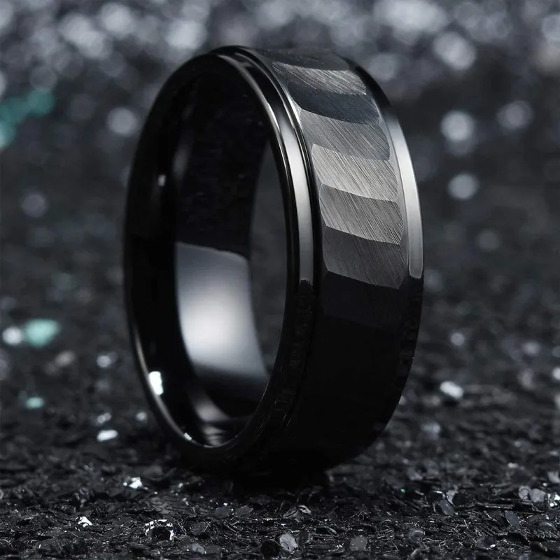Amazon Hot Sale Creative Dainty Rings for Couple Finger Rings Simple Black Silver Knife Cut Stainless Steel Rings Men
Amazon Hot Sale Creative Dainty Rings for Couple Finger Rings Simple Black Silver Knife Cut Stainless Steel Rings Men