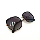 Fashion Gradient Lens Oversize Sun Glasses Plastic Frame Sun Glasses UV400