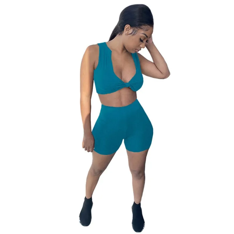 Casual Summer 2 Two Piece Sets Women Outfits Sleeveless Crop Top Biker Shorts Set Sports Joggers Ladies Tracksuit B1388
Casual Summer 2 Two Piece Sets Women Outfits Sleeveless Crop Top Biker Shorts Set Sports Joggers Ladies Tracksuit B1388