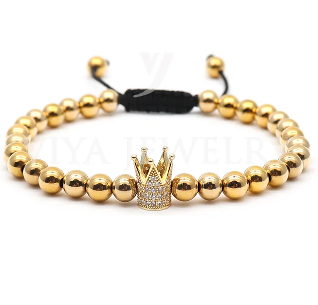Viya Jewelry 2020 Surgical Stainless Steel Handmade Macrame Beads Bracelets Imperial Crown Charm Bracelet, Multi-colors
Viya Jewelry 2020 Surgical Stainless Steel Handmade Macrame Beads Bracelets Imperial Crown Charm Bracelet, Multi-colors