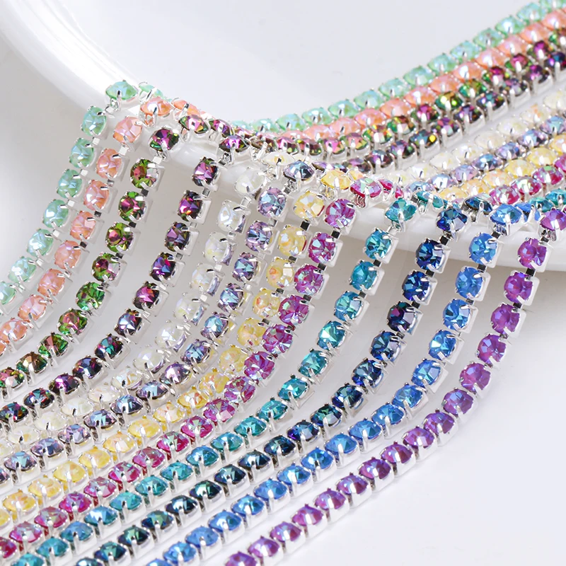 Xichuan Art supplies SS4-SS12 MI series color shiny round stone glass silver claw rhinestones chain DIY accessories, 12 colors
Xichuan Art supplies SS4-SS12 MI series color shiny round stone glass silver claw rhinestones chain DIY accessories, 12 colors
