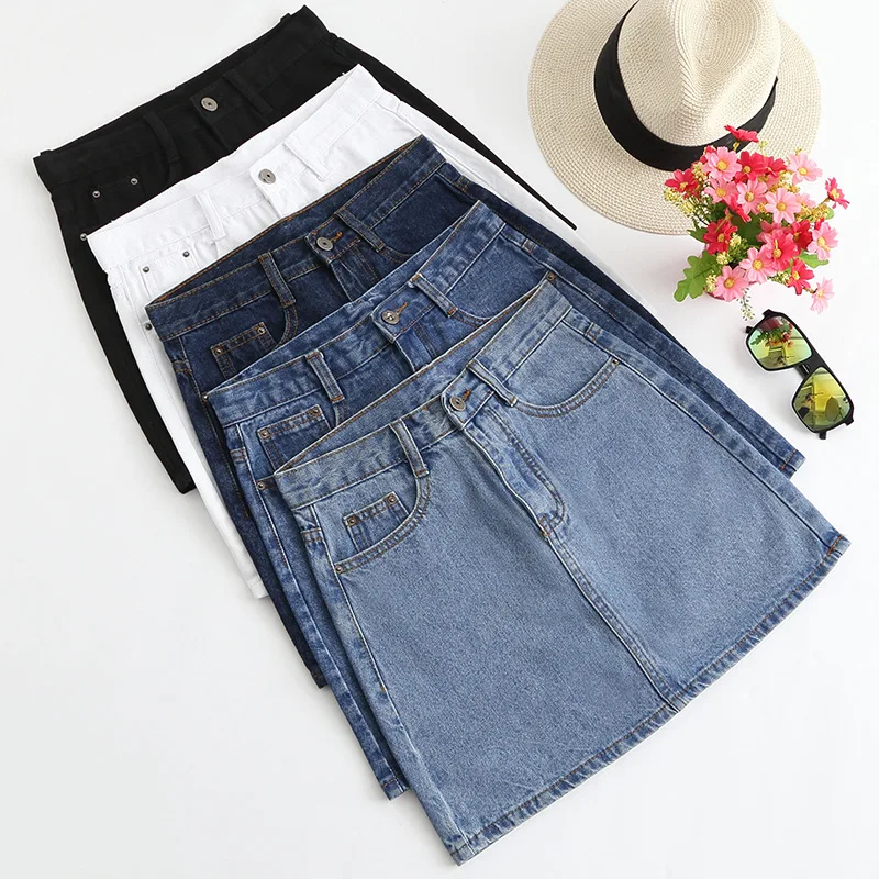 Sexy Women Denim Mini Skirt Fashion Summer High Waist Korean Black Skirt Blue Package Hip Jeans Harajuku Plus Size Cotton
Sexy Women Denim Mini Skirt Fashion Summer High Waist Korean Black Skirt Blue Package Hip Jeans Harajuku Plus Size Cotton