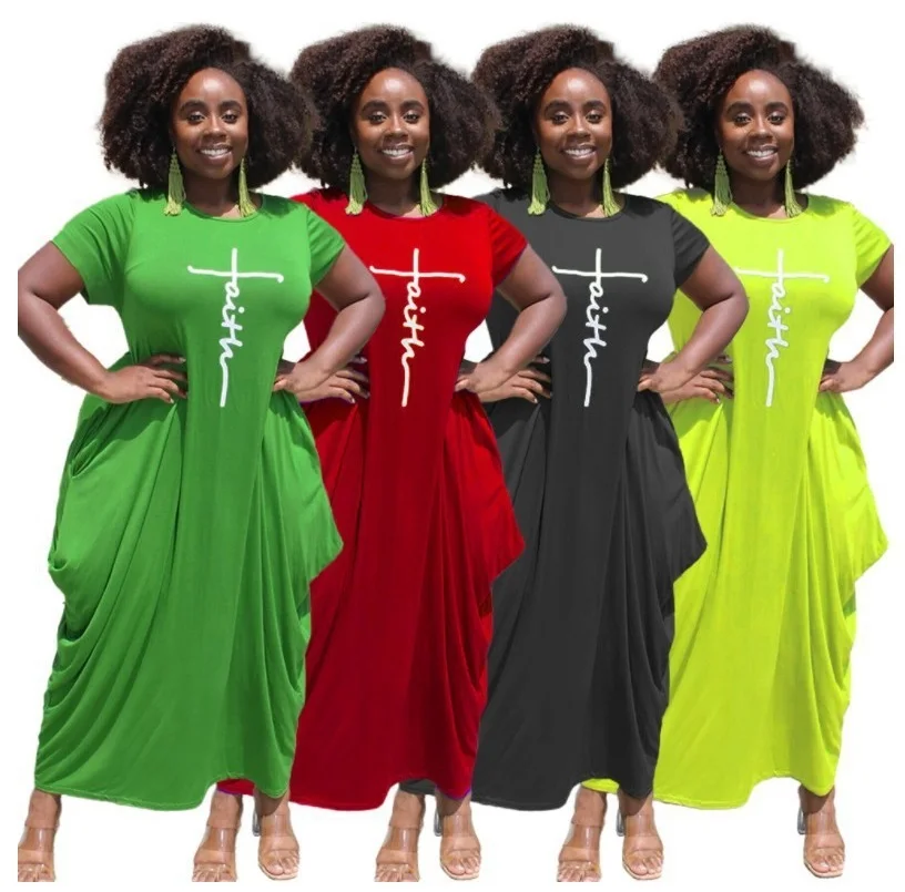 2021 New Arrivals Woman Fall Dress Casual Faith Printing Short Sleeve Irregular Hem Plus Size Maxi Dresses For Ladies, Picture color
2021 New Arrivals Woman Fall Dress Casual Faith Printing Short Sleeve Irregular Hem Plus Size Maxi Dresses For Ladies, Picture color