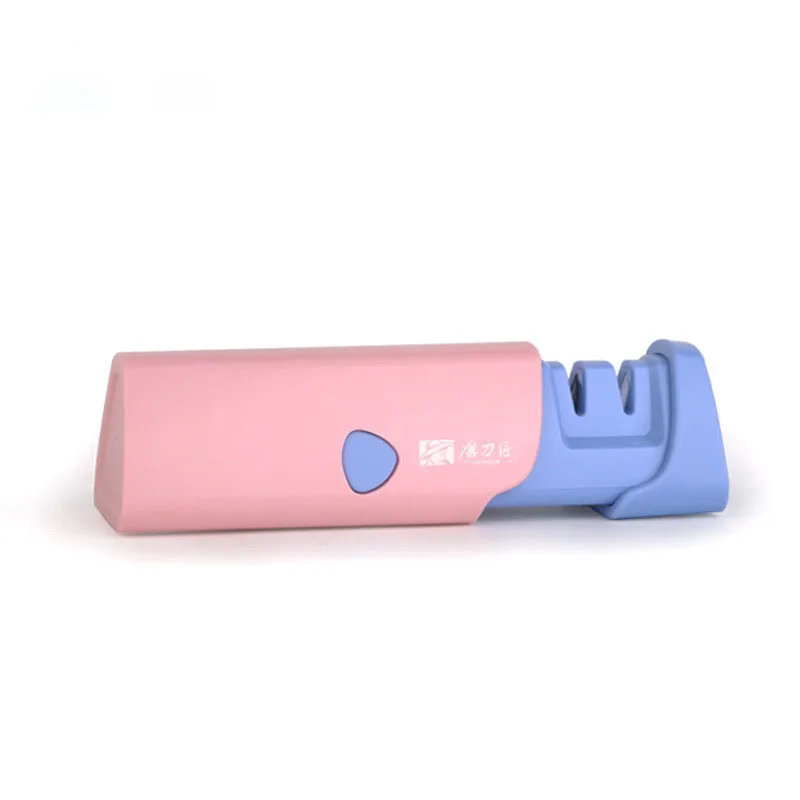Blade System Professional Knife Sharpener Kitchen Knife Sharpener Sharpening Tool, Pink + blue
Blade System Professional Knife Sharpener Kitchen Knife Sharpener Sharpening Tool, Pink + blue