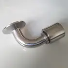 Steel When Zhou Yili 304 Stainless Steel 90-degree Quick-fitting Fastening Elbow Clamp Hose Hydraulic Tubing CT Joint