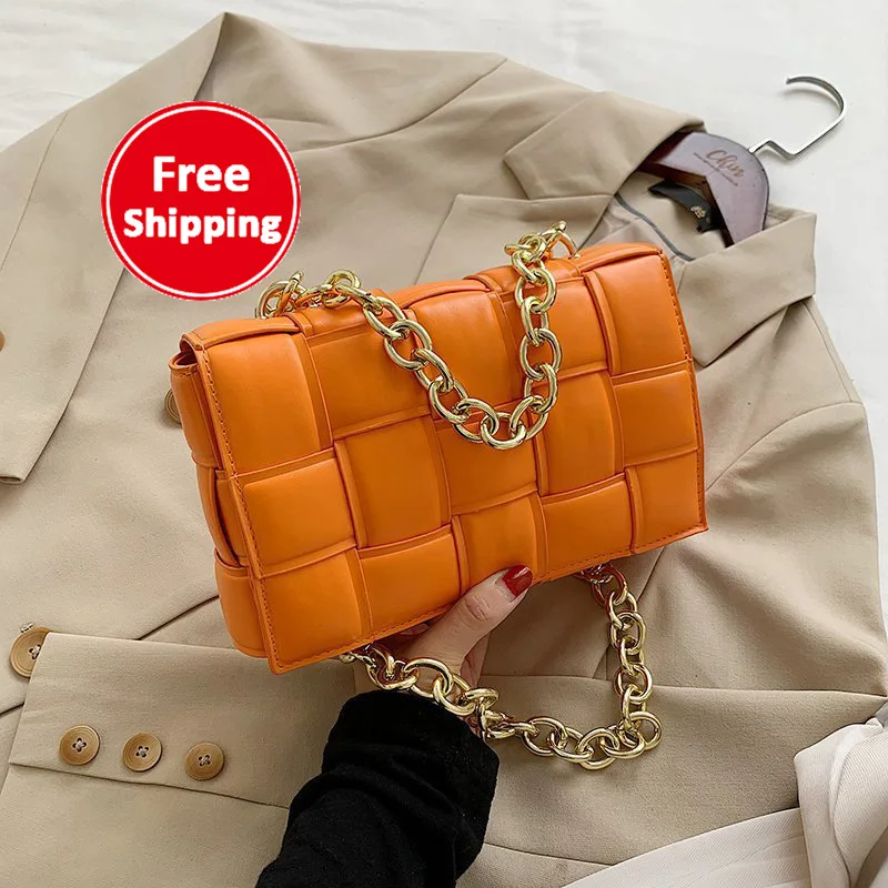 2020 new trendy net red thick chain woven messenger small square single shoulder hand bag, Multi
2020 new trendy net red thick chain woven messenger small square single shoulder hand bag, Multi