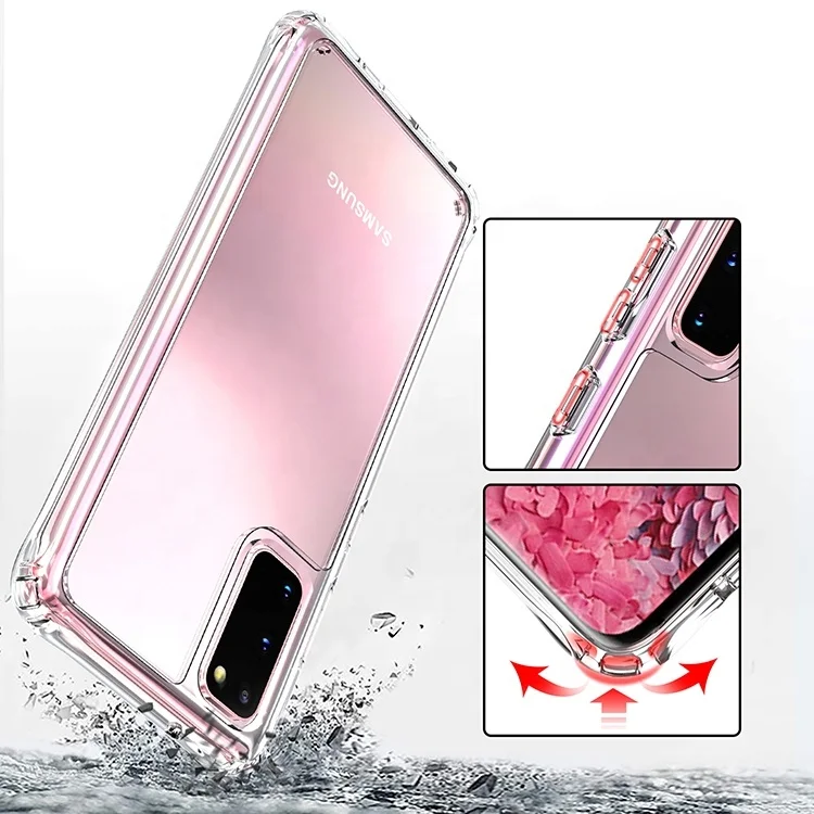 Factory Price Shockproof Clear Acrylic Phone Cases for Samsung S20 Pro Transparent Back Cover Case for Samsung S20 Ultra
Factory Price Shockproof Clear Acrylic Phone Cases for Samsung S20 Pro Transparent Back Cover Case for Samsung S20 Ultra