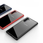 2 IN 1 Rugged Hybrid Clear PC Anti-Scratch Hard Back Cover For Samsung Note 10