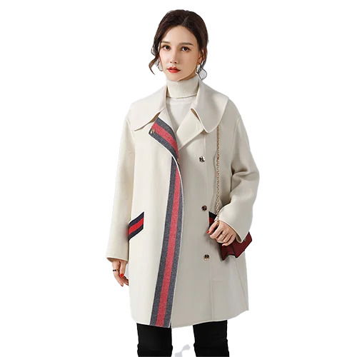 GUNV Customized 2021 Winter Women Stylish Thick Double-breasted Overcoat Ladies cashmere 100% Woolen Coat With Belt
GUNV Customized 2021 Winter Women Stylish Thick Double-breasted Overcoat Ladies cashmere 100% Woolen Coat With Belt