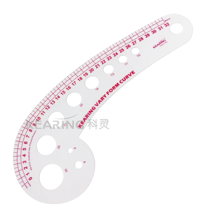 

Kearing 32cm Flexible Plastic armhole curve ruler fashion design ruler for sewing quilting