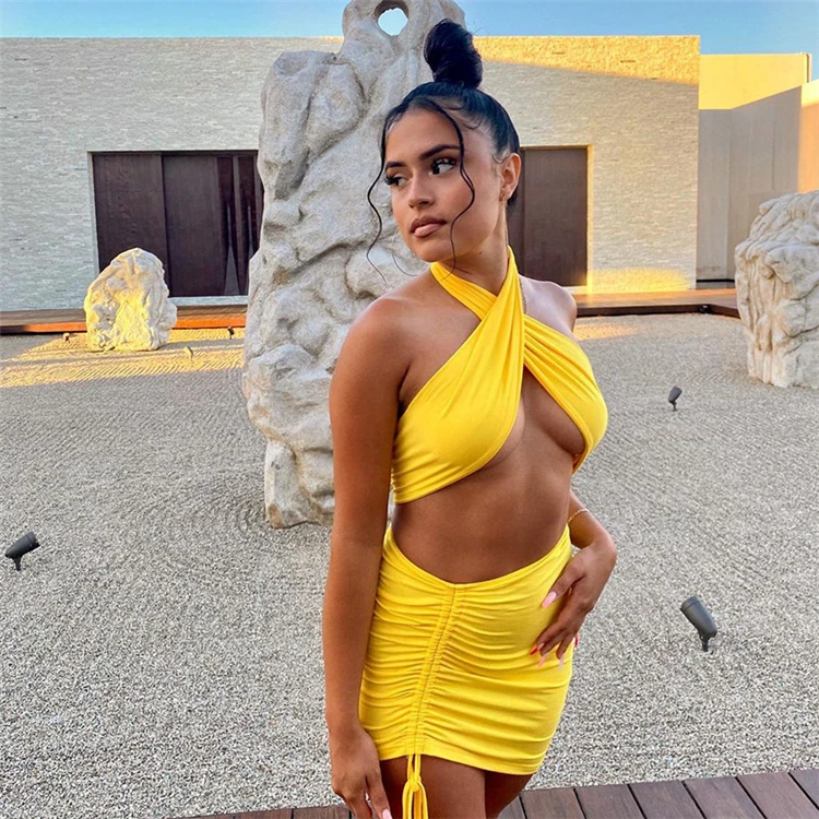 Wholesale Summer Women's 2 Piece Set Club Outfits Trendy Dresses 2021 Women Clothing Sexy Two Piece Skirt Set
Wholesale Summer Women's 2 Piece Set Club Outfits Trendy Dresses 2021 Women Clothing Sexy Two Piece Skirt Set