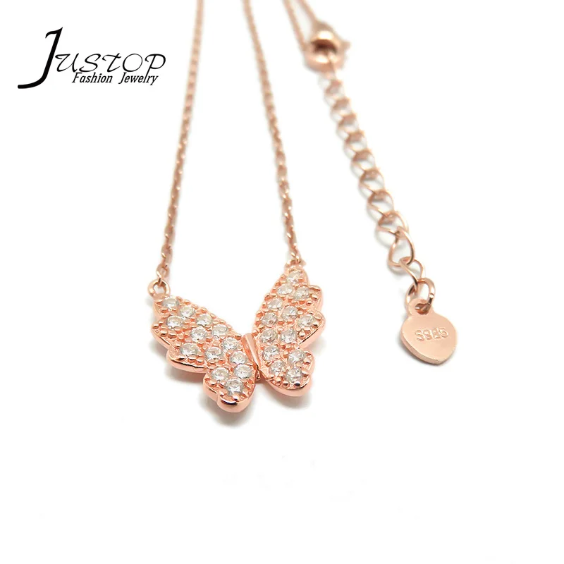 Unique Fashion Wedding Rose Gold Diamond Butterfly Chains Necklace For Lady, As picture
Unique Fashion Wedding Rose Gold Diamond Butterfly Chains Necklace For Lady, As picture