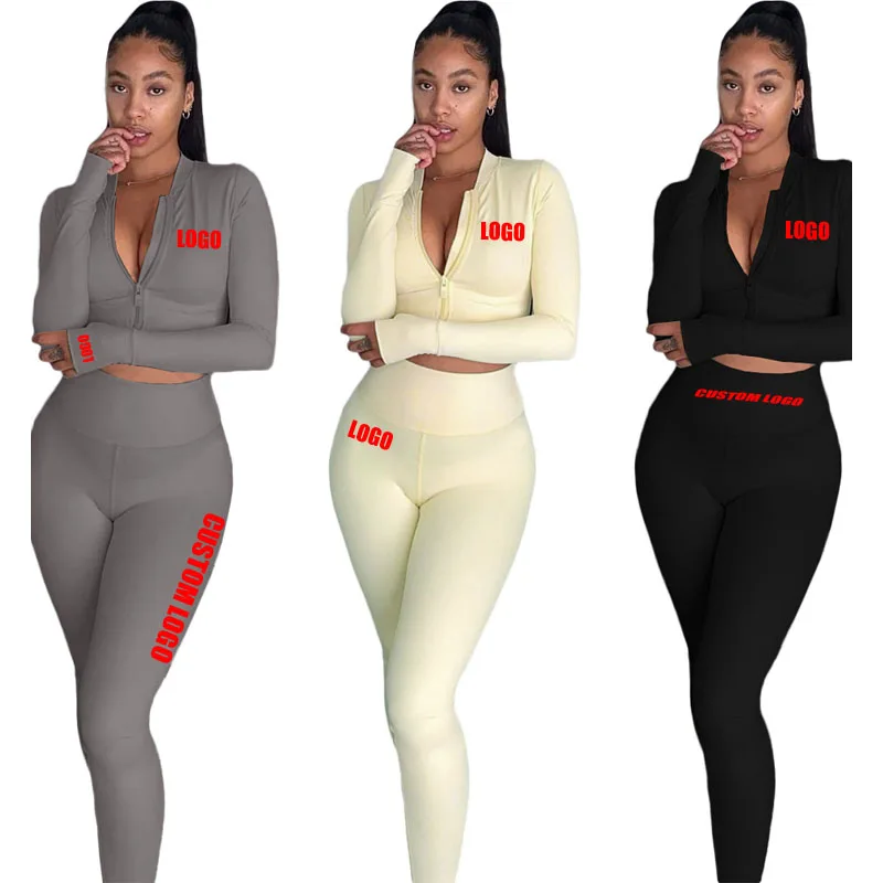 Free Shipping custom logo long sleeve two piece women high waist tight sport wear yoga set suit zipper suits, Customized color
Free Shipping custom logo long sleeve two piece women high waist tight sport wear yoga set suit zipper suits, Customized color