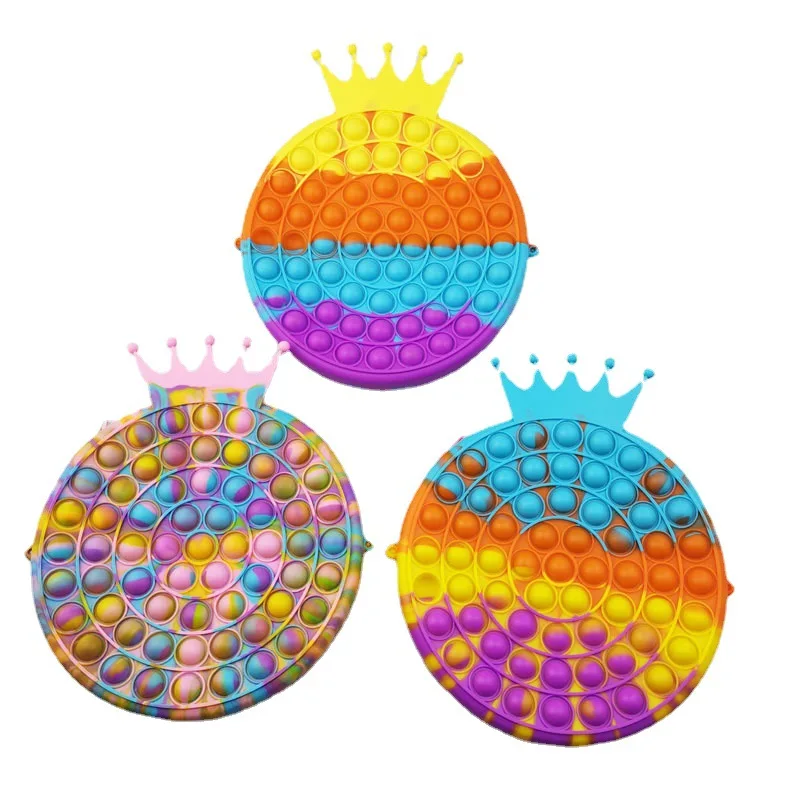 woman imperial crown purse messenger bag push fidget pop it bubble silicone shoulder bag girls imperial crown pop it coin purse, Yellow, rainbow
woman imperial crown purse messenger bag push fidget pop it bubble silicone shoulder bag girls imperial crown pop it coin purse, Yellow, rainbow