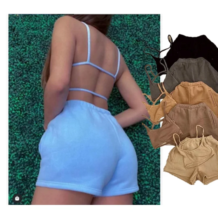Summer New Fashion Sleeveless Sexy Backless Mini Short Jogger 2 Piece Set Women, In available
Summer New Fashion Sleeveless Sexy Backless Mini Short Jogger 2 Piece Set Women, In available