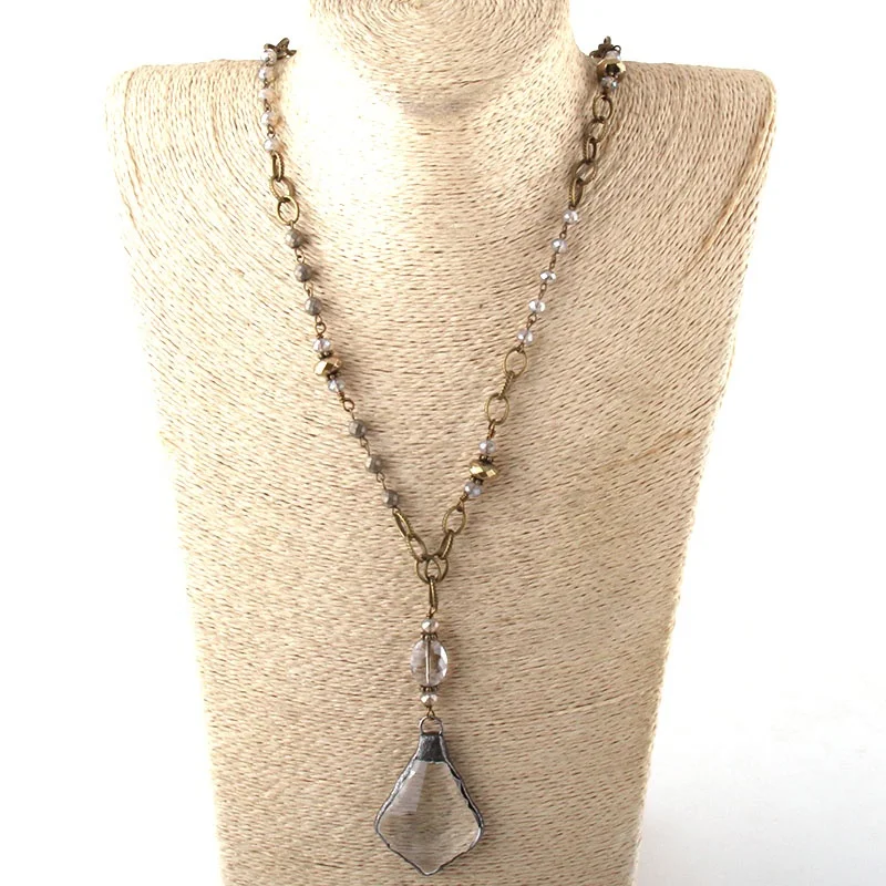 Women Ethnic Necklace Jewelry Bronze Chain Magnetic Glass beads Statement Gunmetal Cross Star Pendant Necklace
Women Ethnic Necklace Jewelry Bronze Chain Magnetic Glass beads Statement Gunmetal Cross Star Pendant Necklace