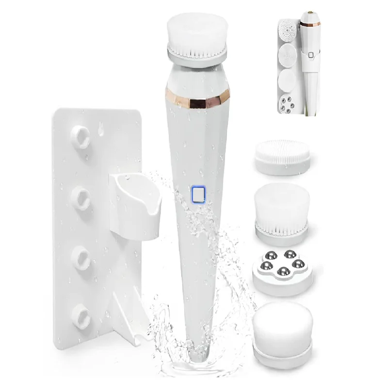 Myoung 4 head sets Charging Facial Cleansing Massage Waterproof Ultrasonic electric Silicone Face Cleansing brush instrument, 3 colors
Myoung 4 head sets Charging Facial Cleansing Massage Waterproof Ultrasonic electric Silicone Face Cleansing brush instrument, 3 colors