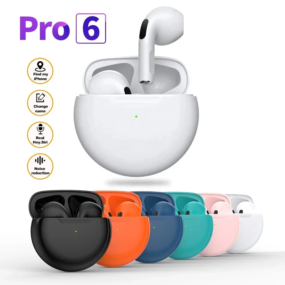TWS Wireless Headphones For Xiaomi Huawei Earplugs pro6 Earphone Earbuds Bass Headset Air Pro 6 Sport Earpiece With Mic
TWS Wireless Headphones For Xiaomi Huawei Earplugs pro6 Earphone Earbuds Bass Headset Air Pro 6 Sport Earpiece With Mic