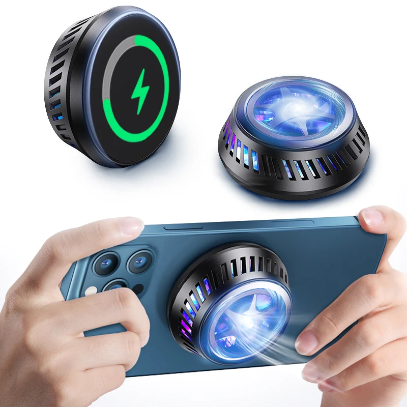 Magnetic Wireless Charger Cooler Radiator for iPhone 13 12 Series Fast Wireless Charging Cooling Fan for Game Heat Dissipation
Magnetic Wireless Charger Cooler Radiator for iPhone 13 12 Series Fast Wireless Charging Cooling Fan for Game Heat Dissipation