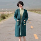 Spring And Autumn Fashion Cute Loose Wool Women's Cardigan Sweater Coat Jacket