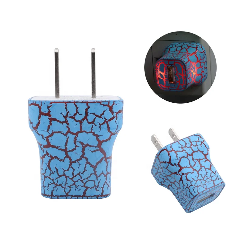 Office indoor LED Crack Styles universal Mini portable US Plug dual usb car android cell phone charger for Iphone for samsung
Office indoor LED Crack Styles universal Mini portable US Plug dual usb car android cell phone charger for Iphone for samsung