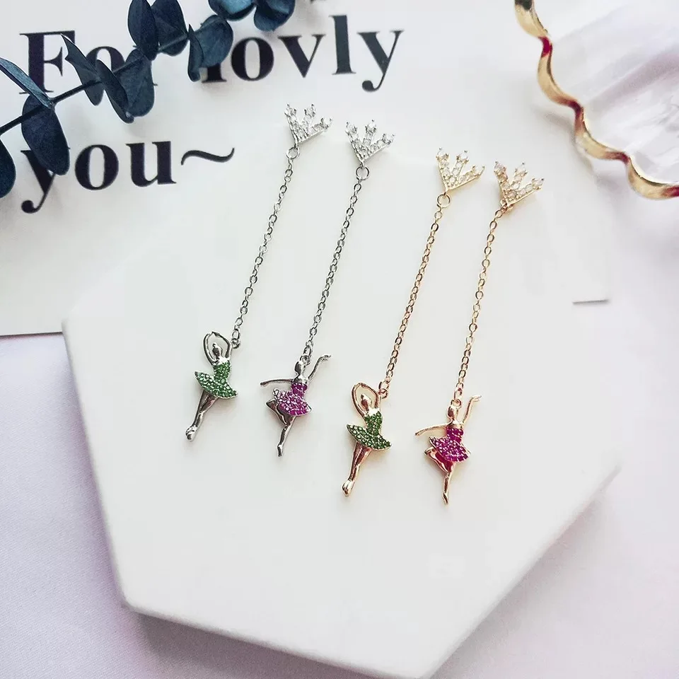 Creative Female Dancers Shape Long Earrings Korea Style Trendy Micro Pave Zircon Stud Earrings
Creative Female Dancers Shape Long Earrings Korea Style Trendy Micro Pave Zircon Stud Earrings