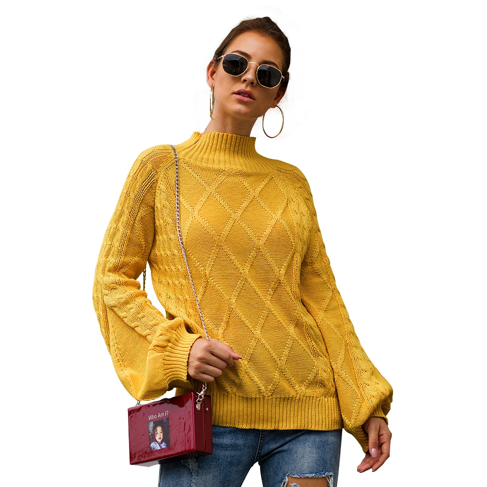 wholesale hot sell winter Half-high collar long sleeve loose knit sweater women plus size vintage shirt
wholesale hot sell winter Half-high collar long sleeve loose knit sweater women plus size vintage shirt